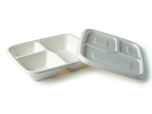 3-Compartment Meal Tray with Lid